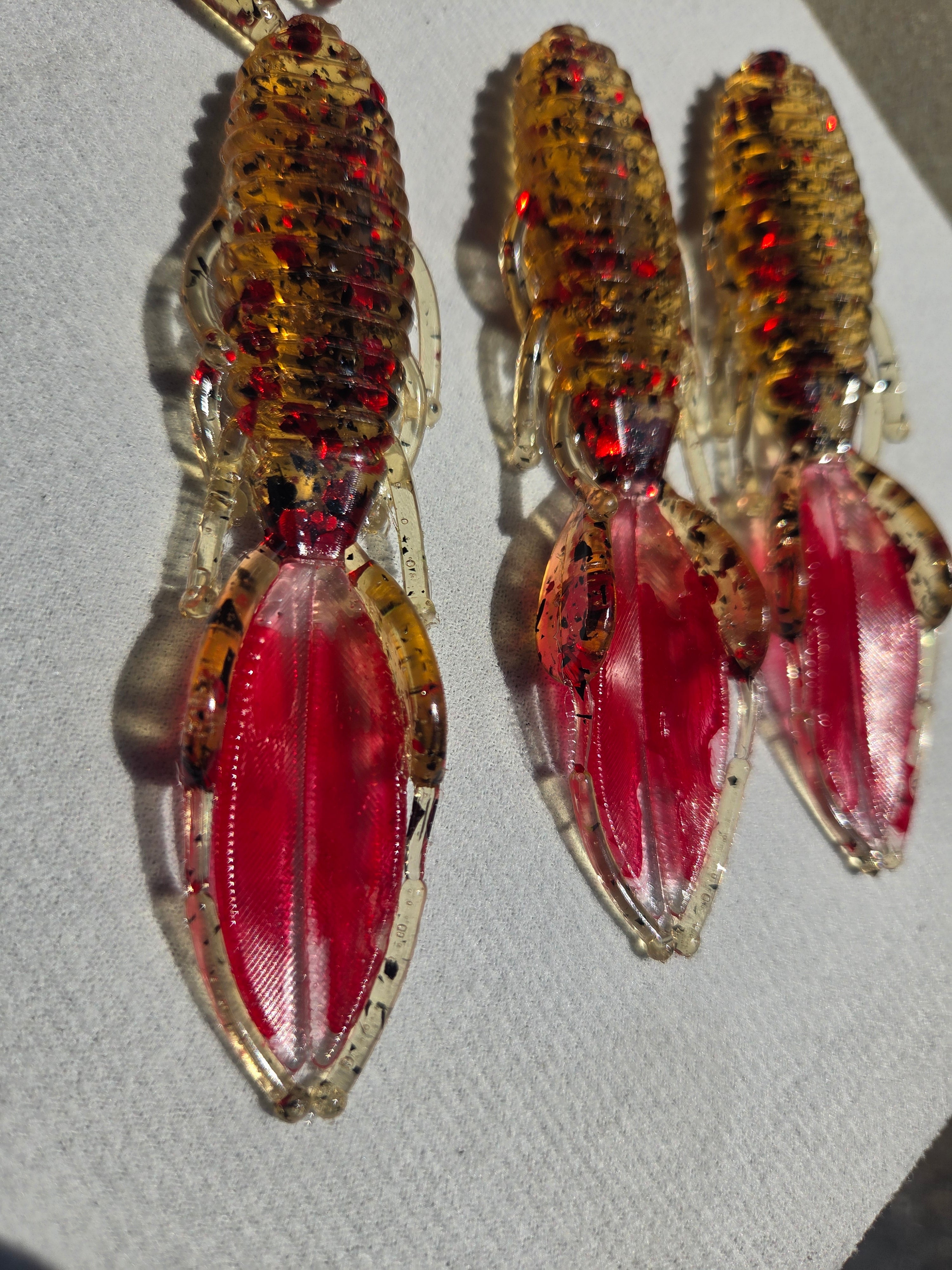 4" Blue blood stingers. ALSO IN JUNEBUG,LIME AND RED