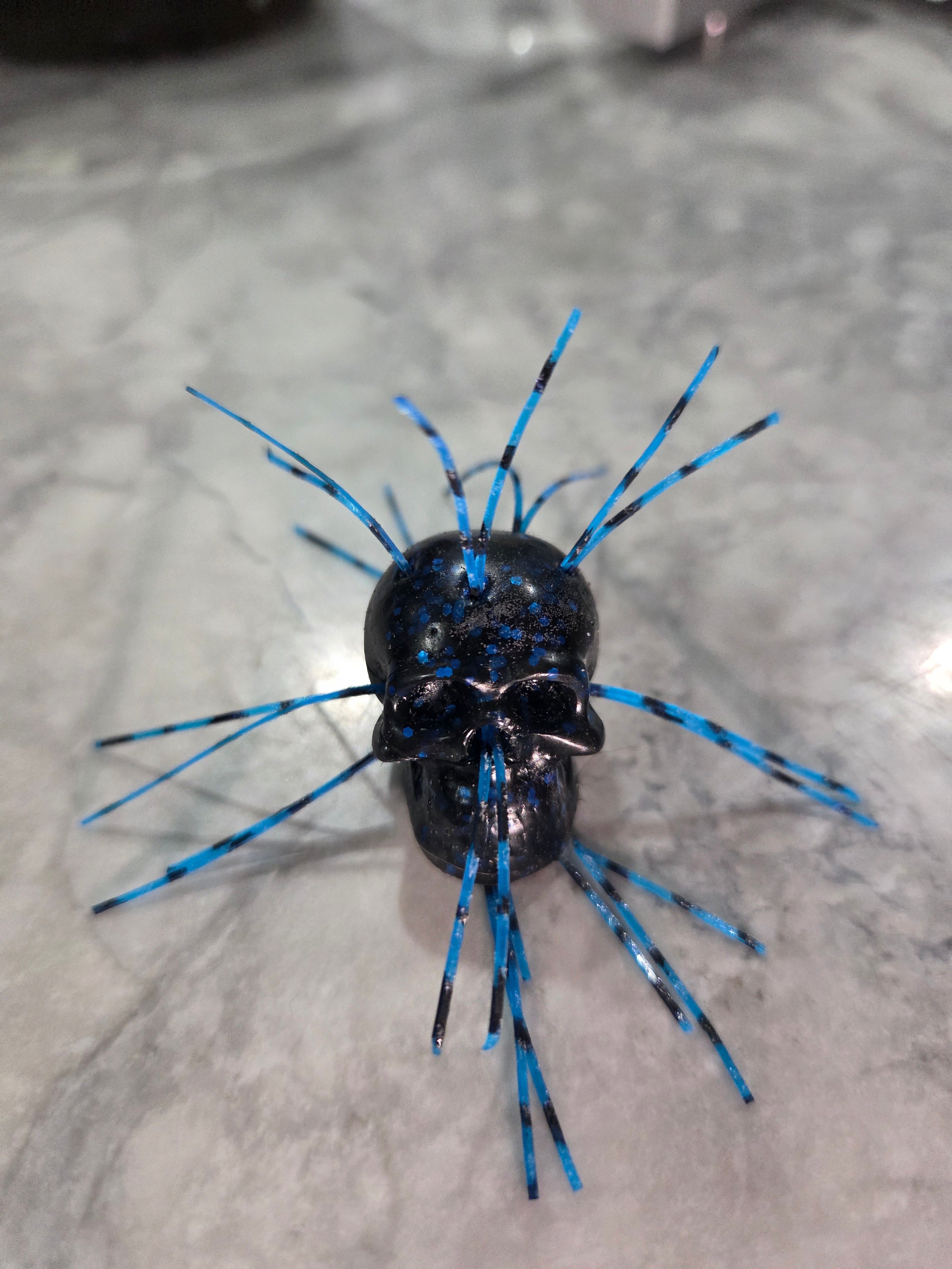 FUZZY SKULLYS . HAIRY FUZZ SKULL