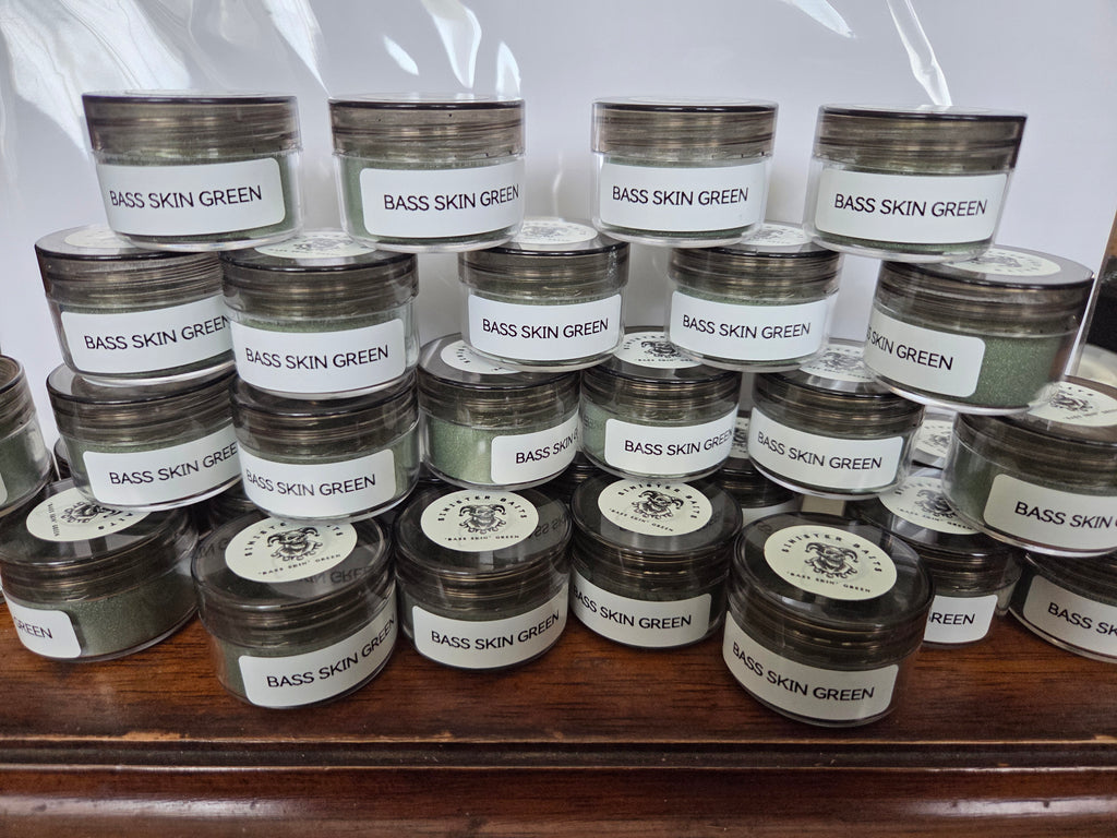 NEW. "Bass Skin"Green  Powder House Blend