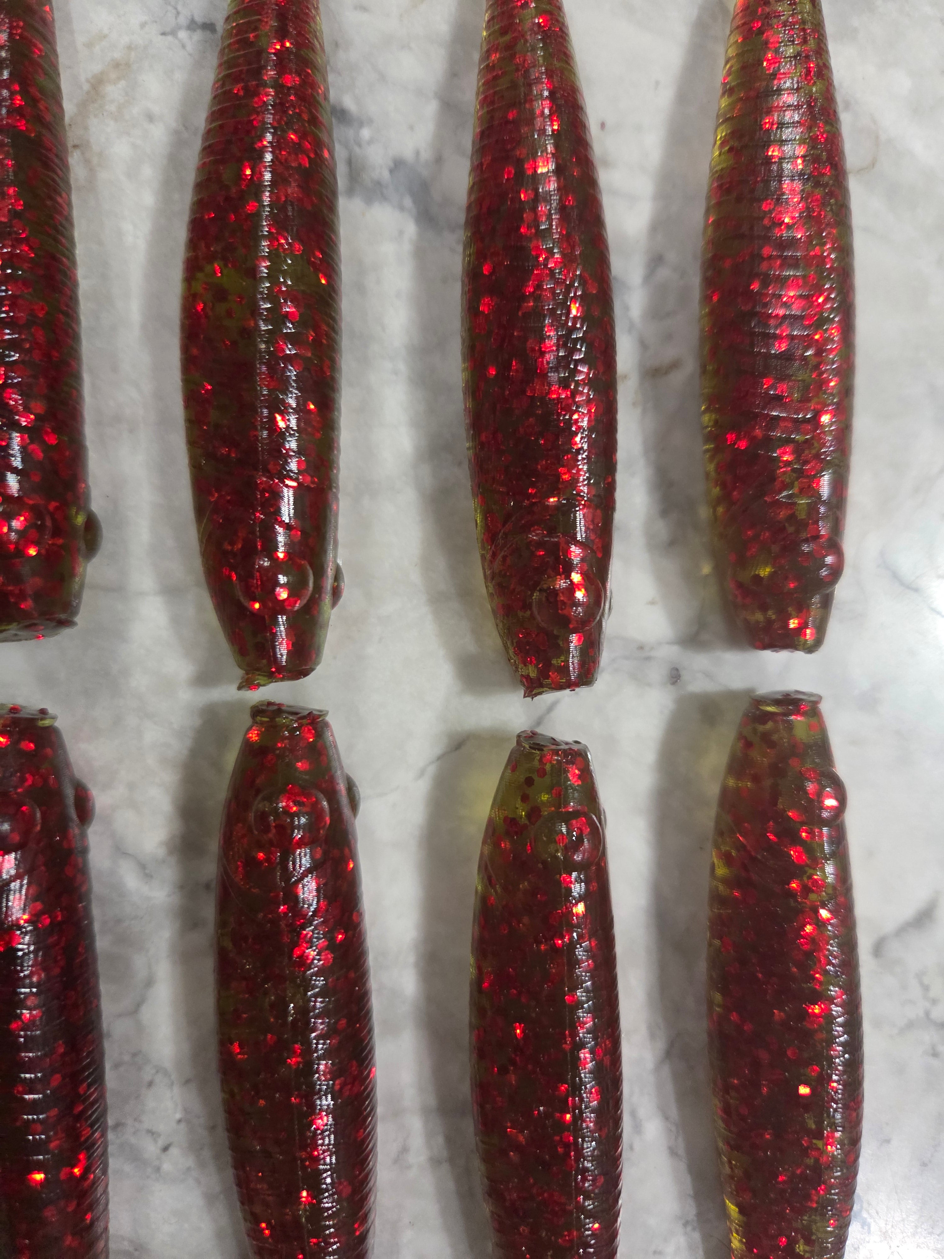 5" Curly Tail Detailed Shad 10pc SPECIAL LIMITED OFFER !!