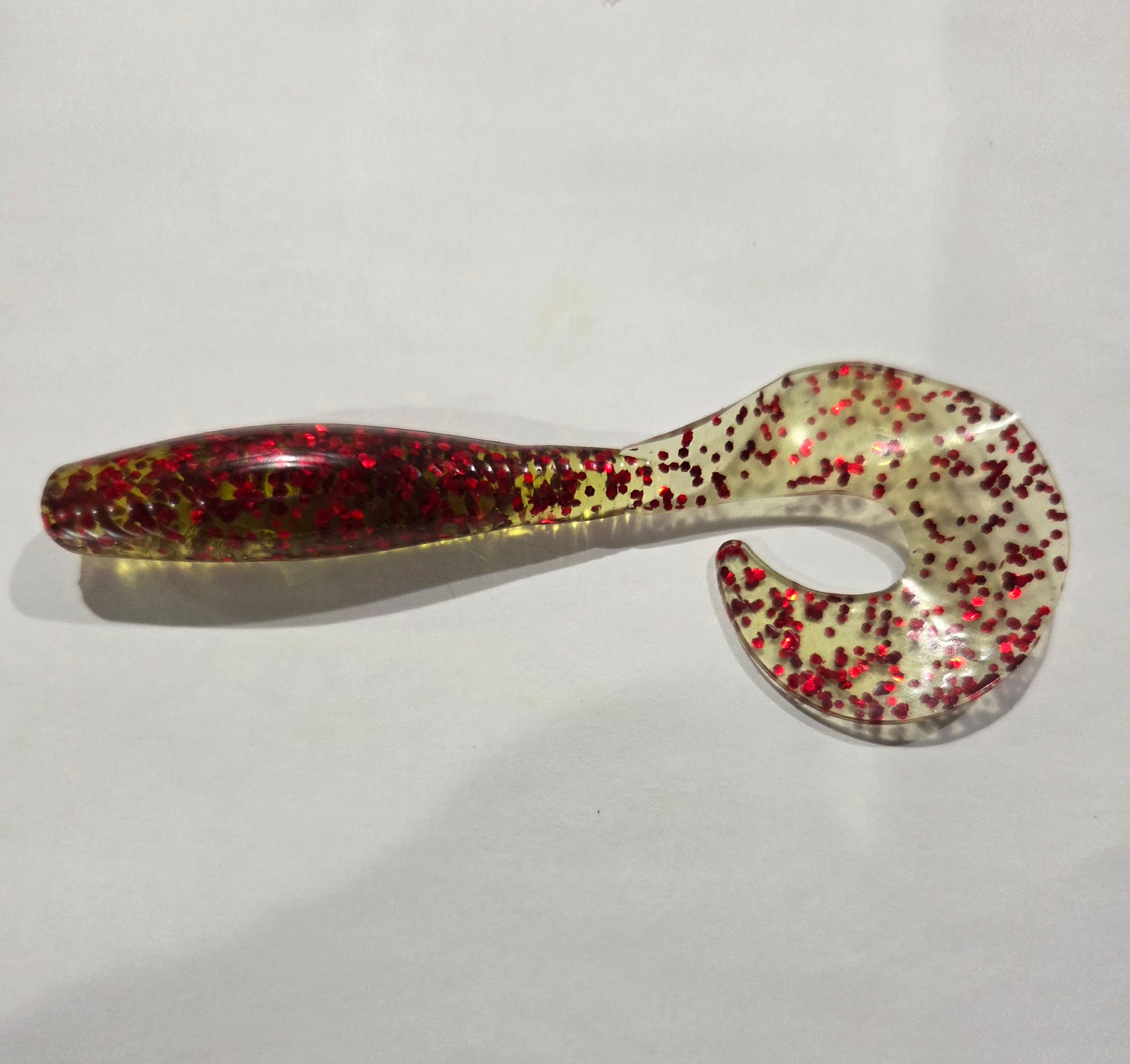 5"  Curly tail Action Grub many colors inside