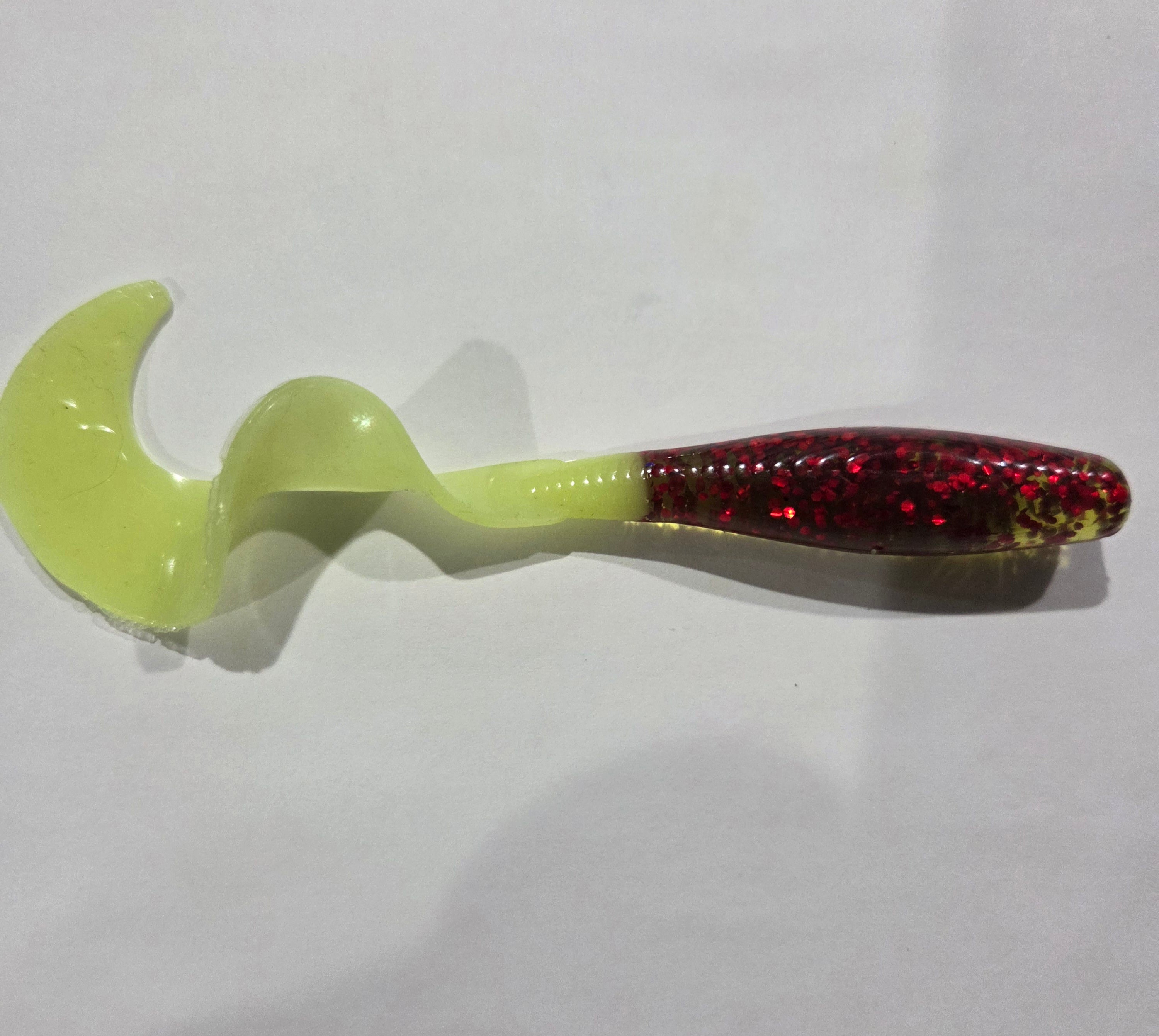 5"  Curly tail Action Grub many colors inside