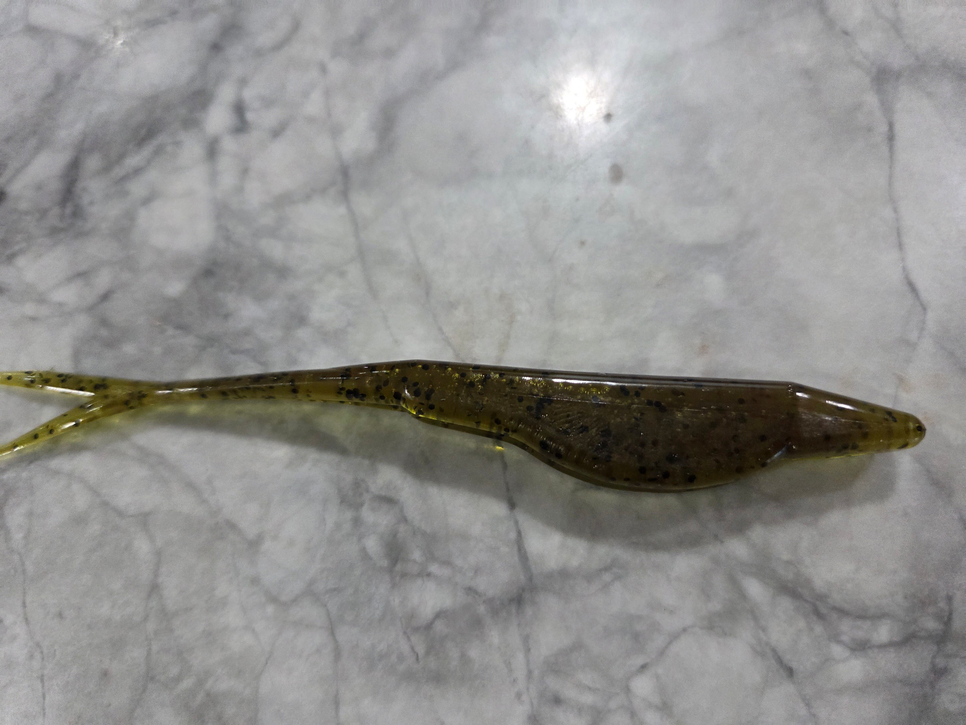 5" Fork tail fluke great action many colors inside