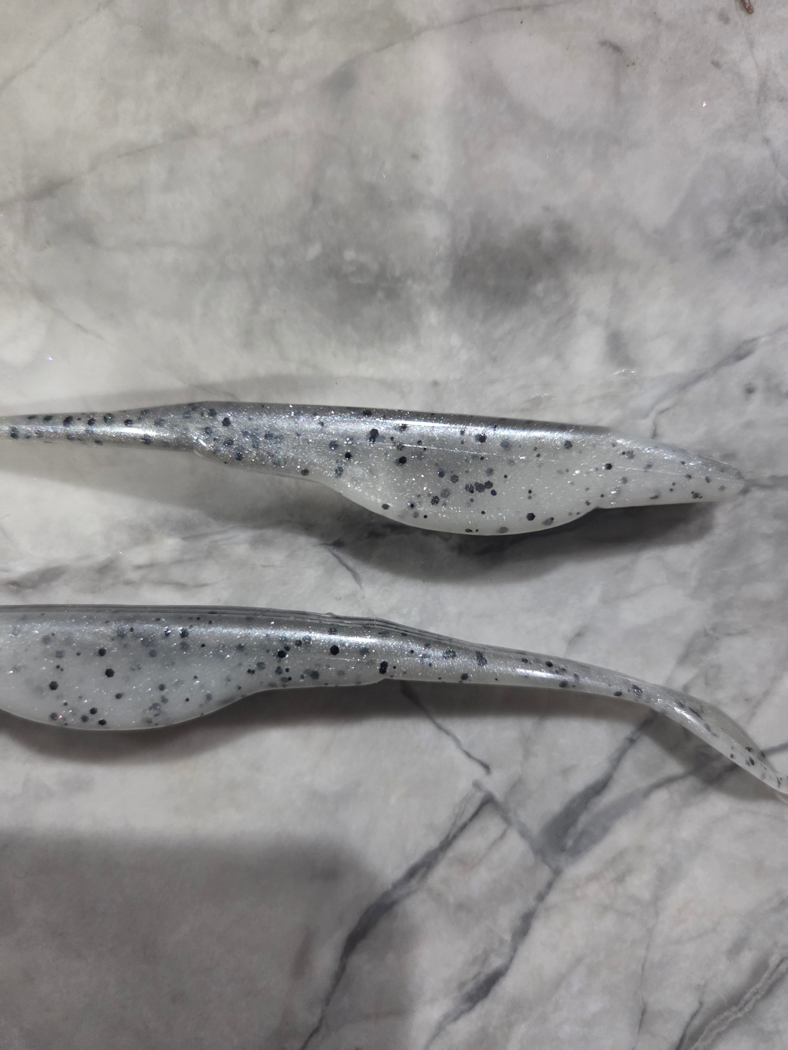 5" Fork tail fluke great action many colors inside