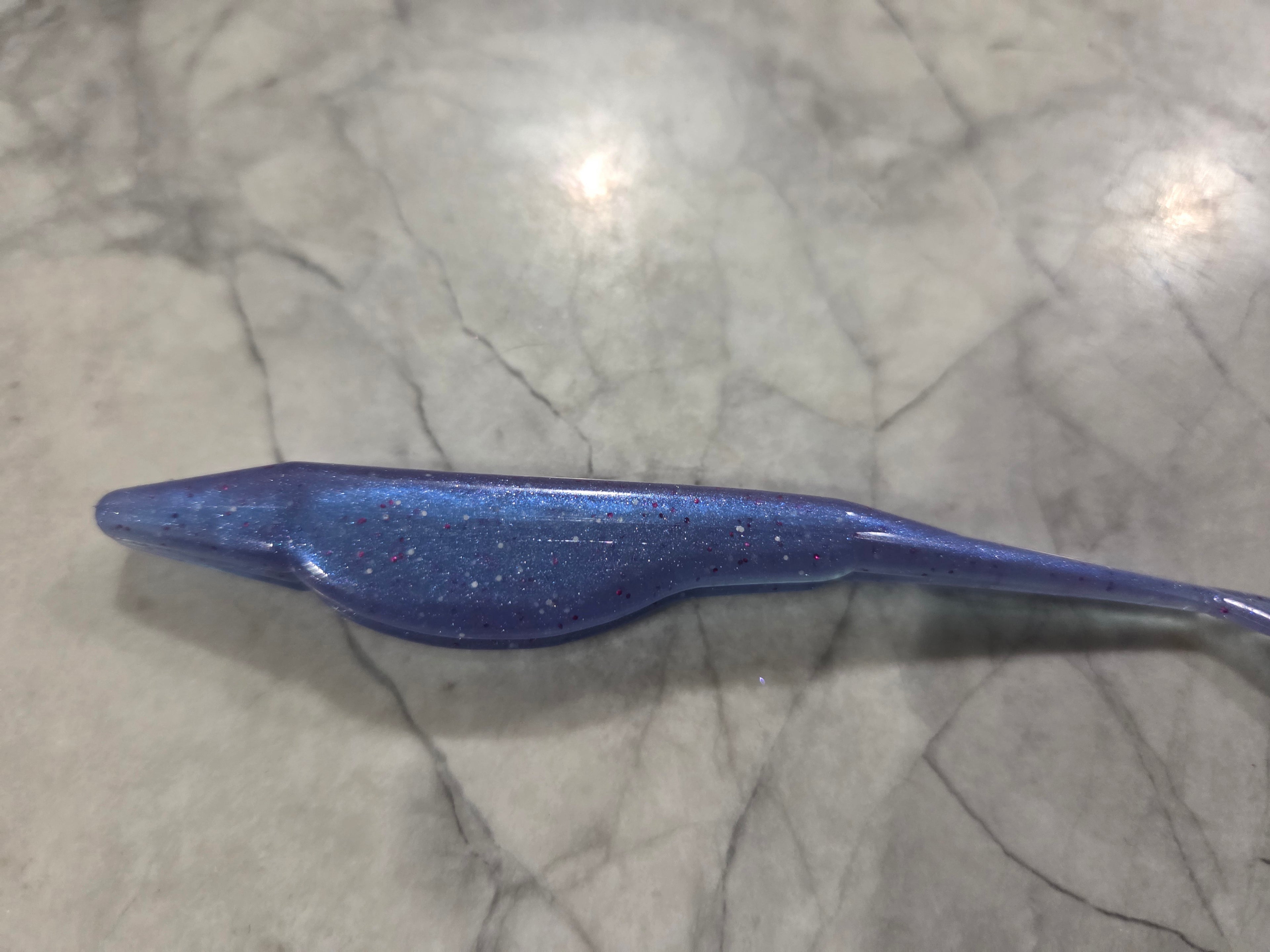 5" Fork tail fluke great action many colors inside