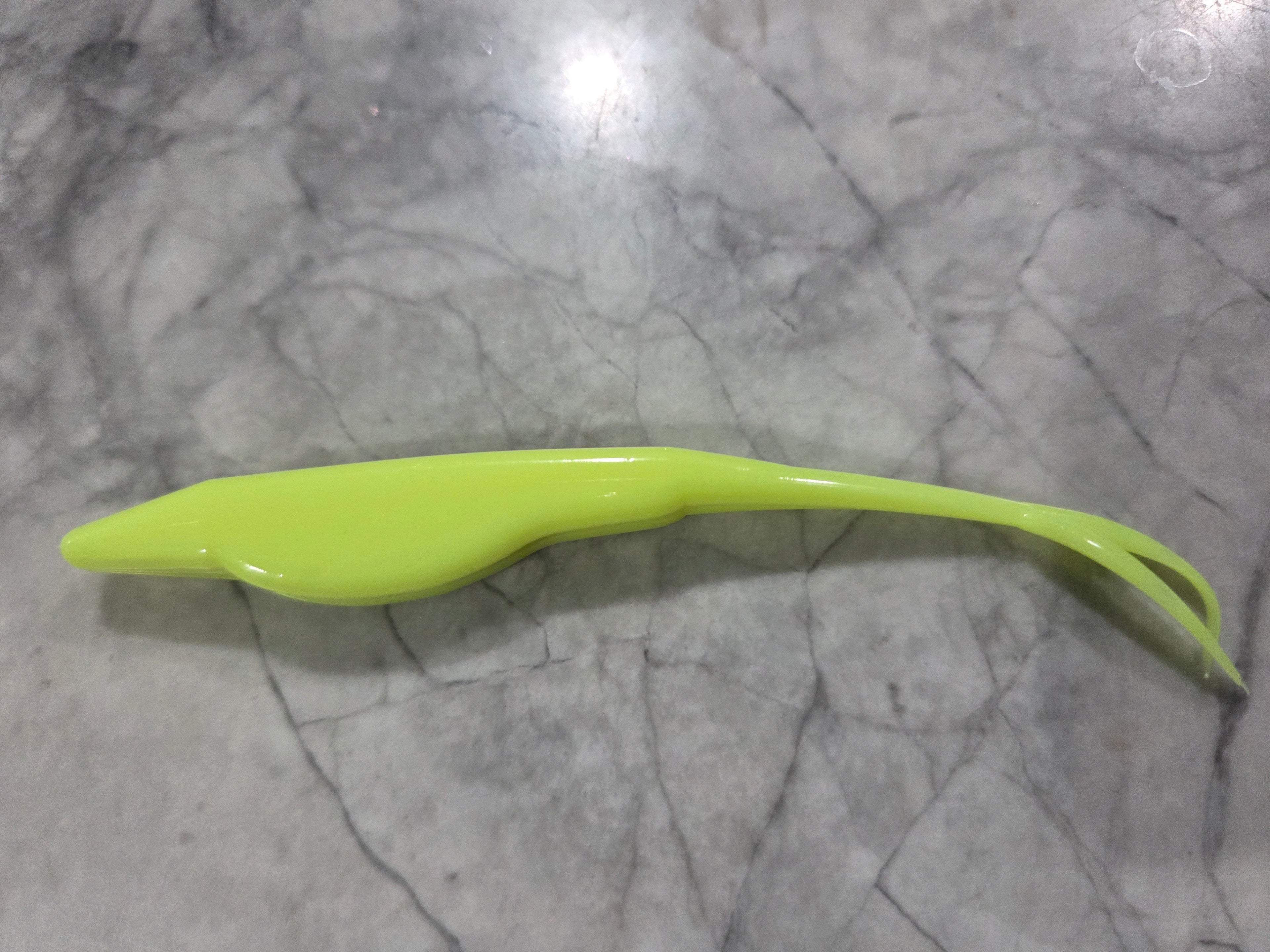 5" Fork tail fluke great action many colors inside