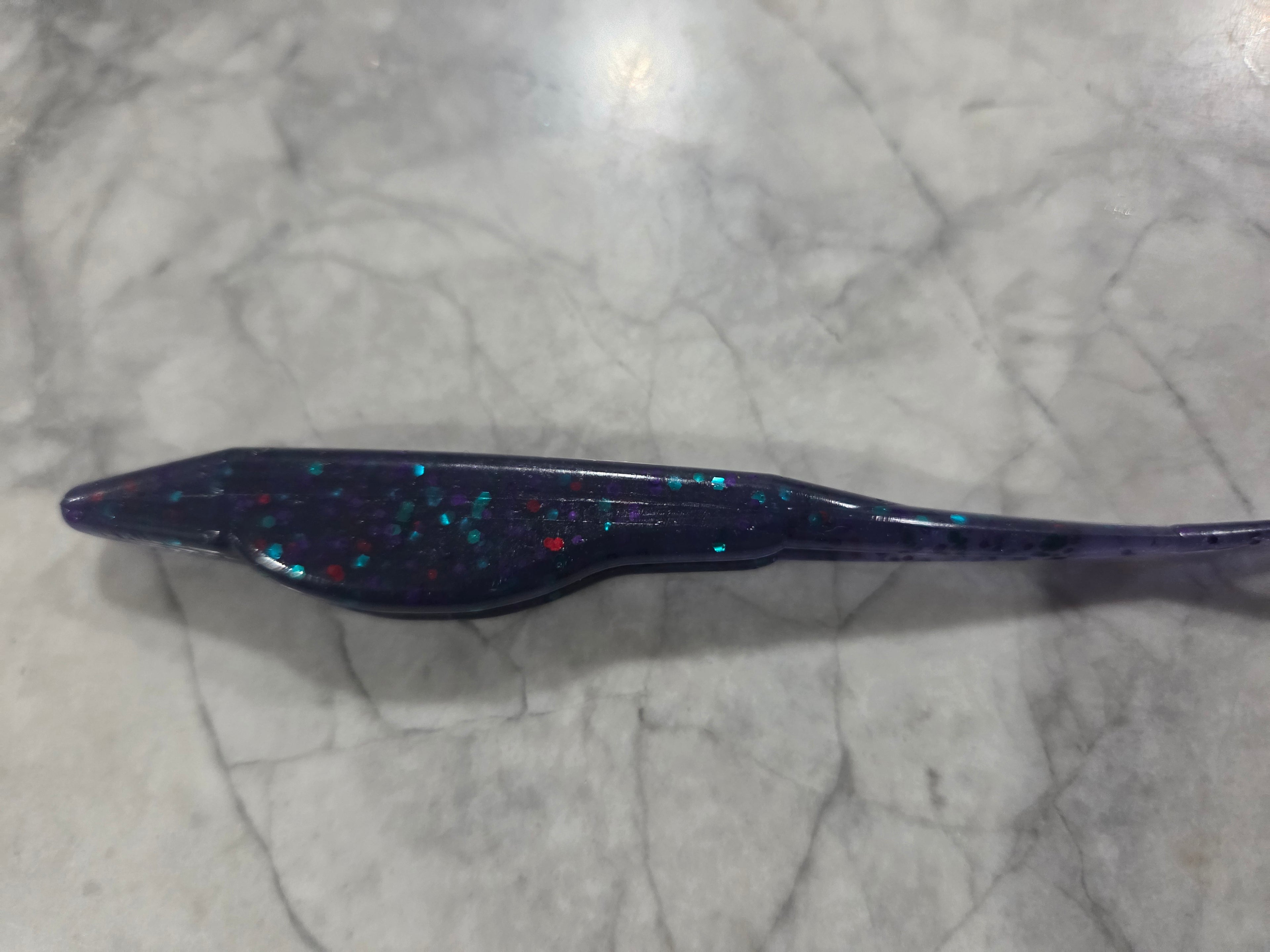 5" Fork tail fluke great action many colors inside
