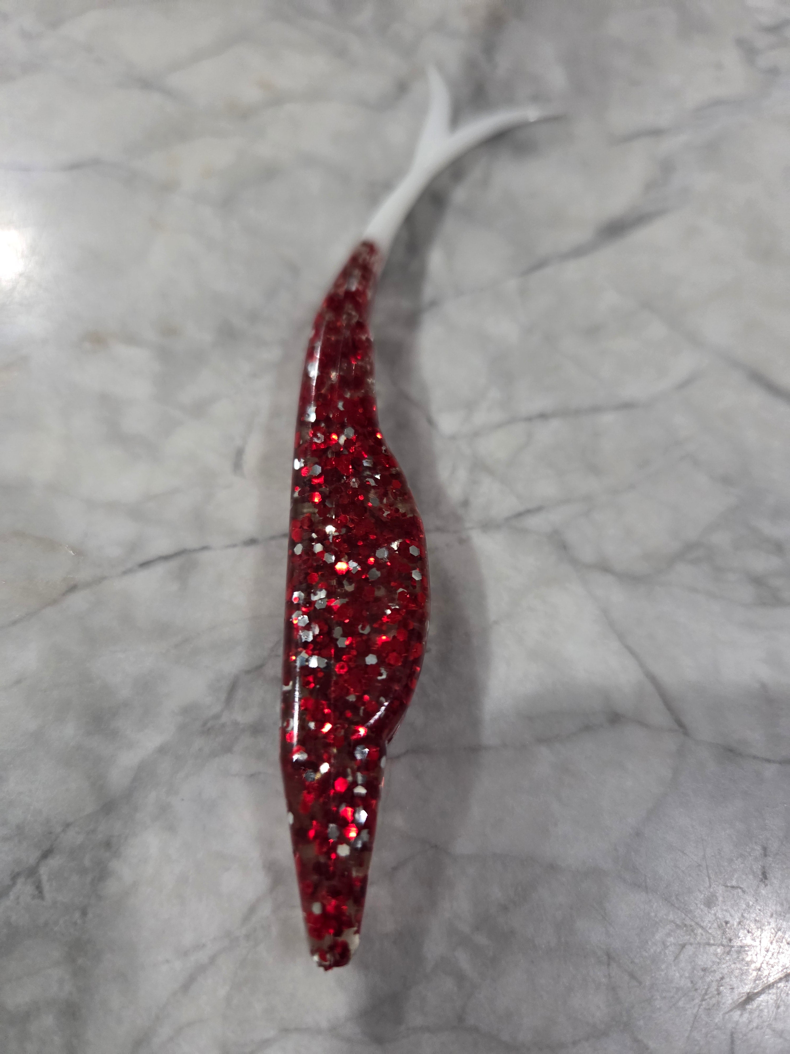 5" Fork tail fluke great action many colors inside