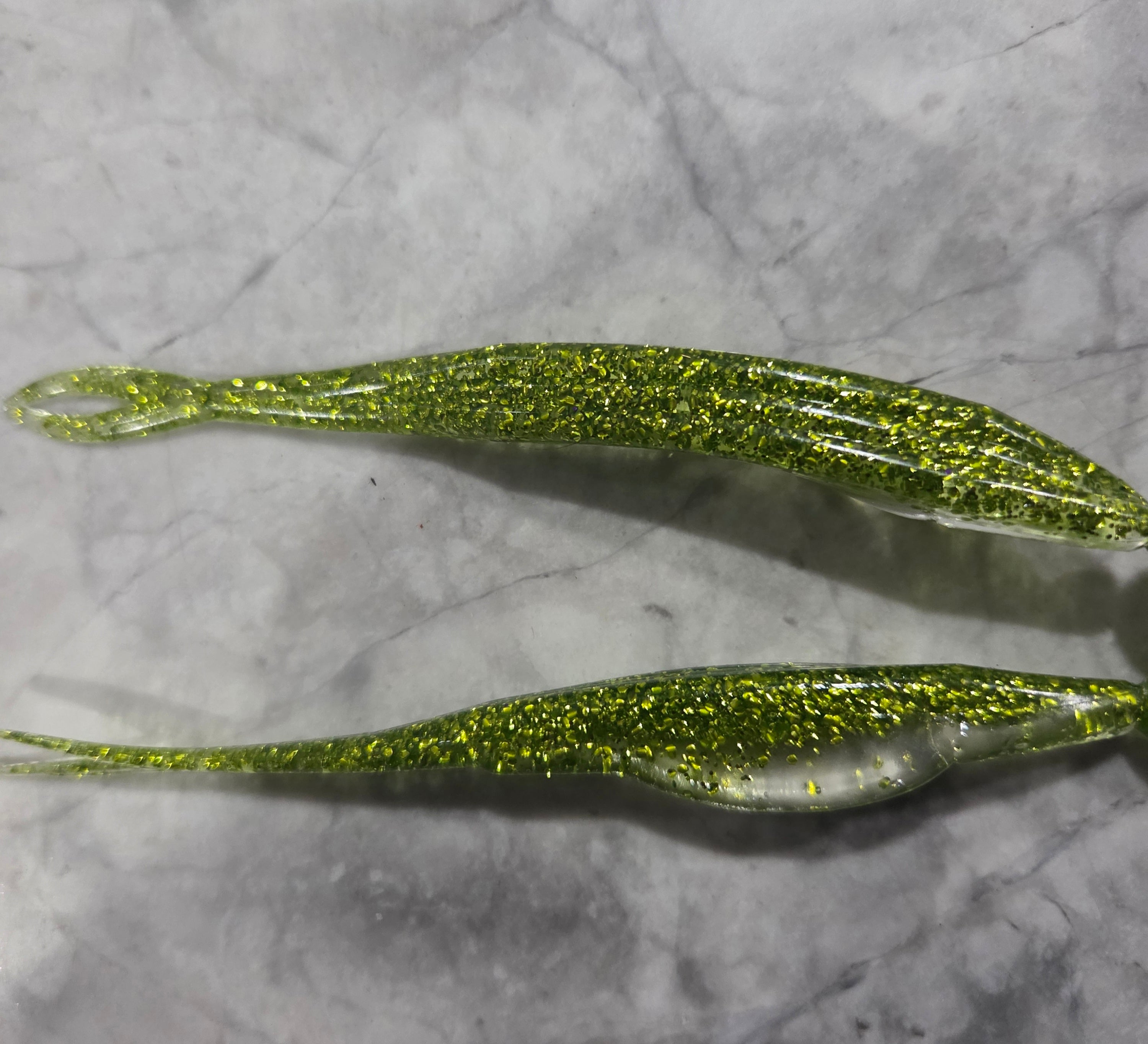 5" Fork tail fluke great action many colors inside