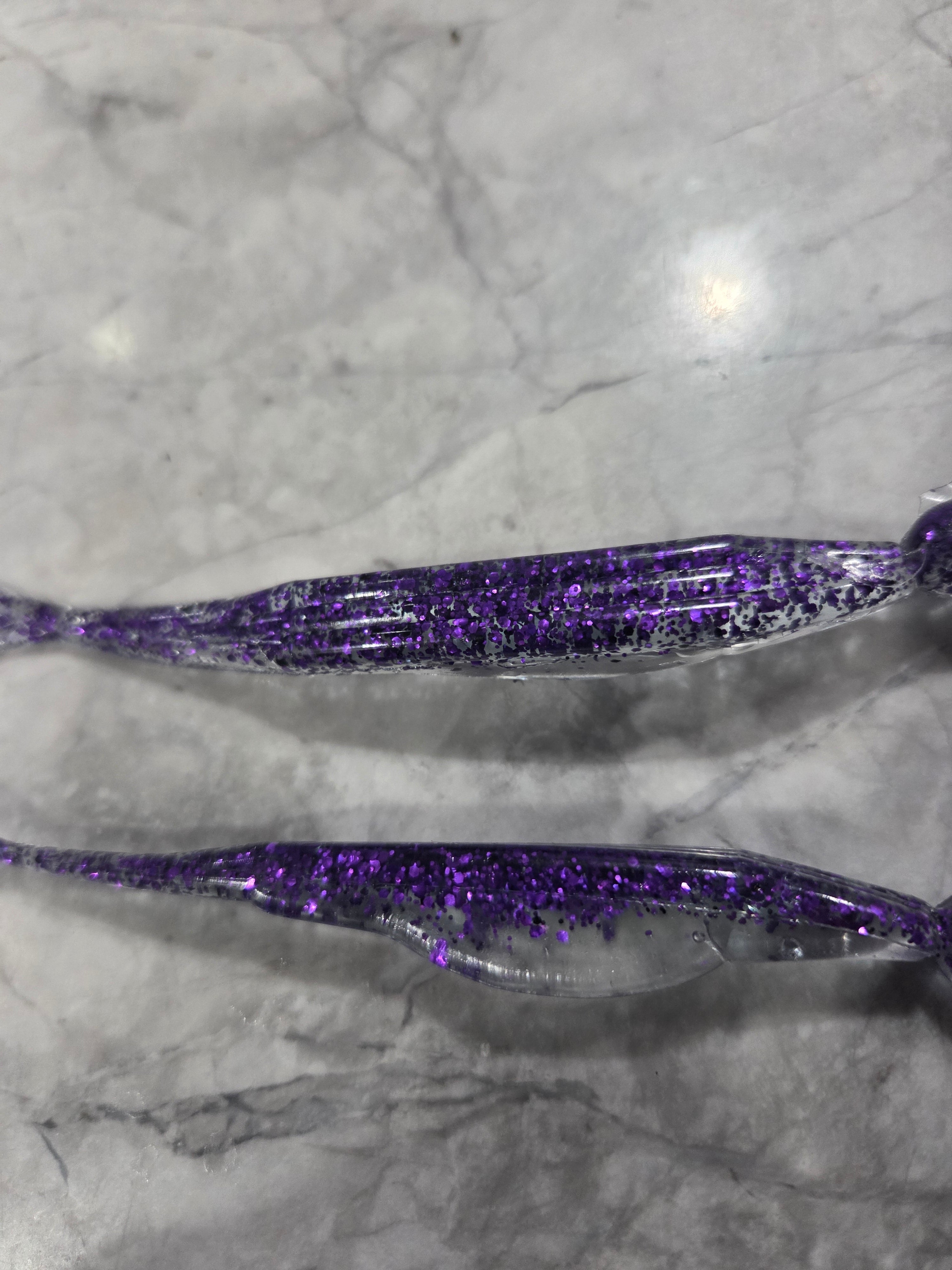 5" Fork tail fluke great action many colors inside