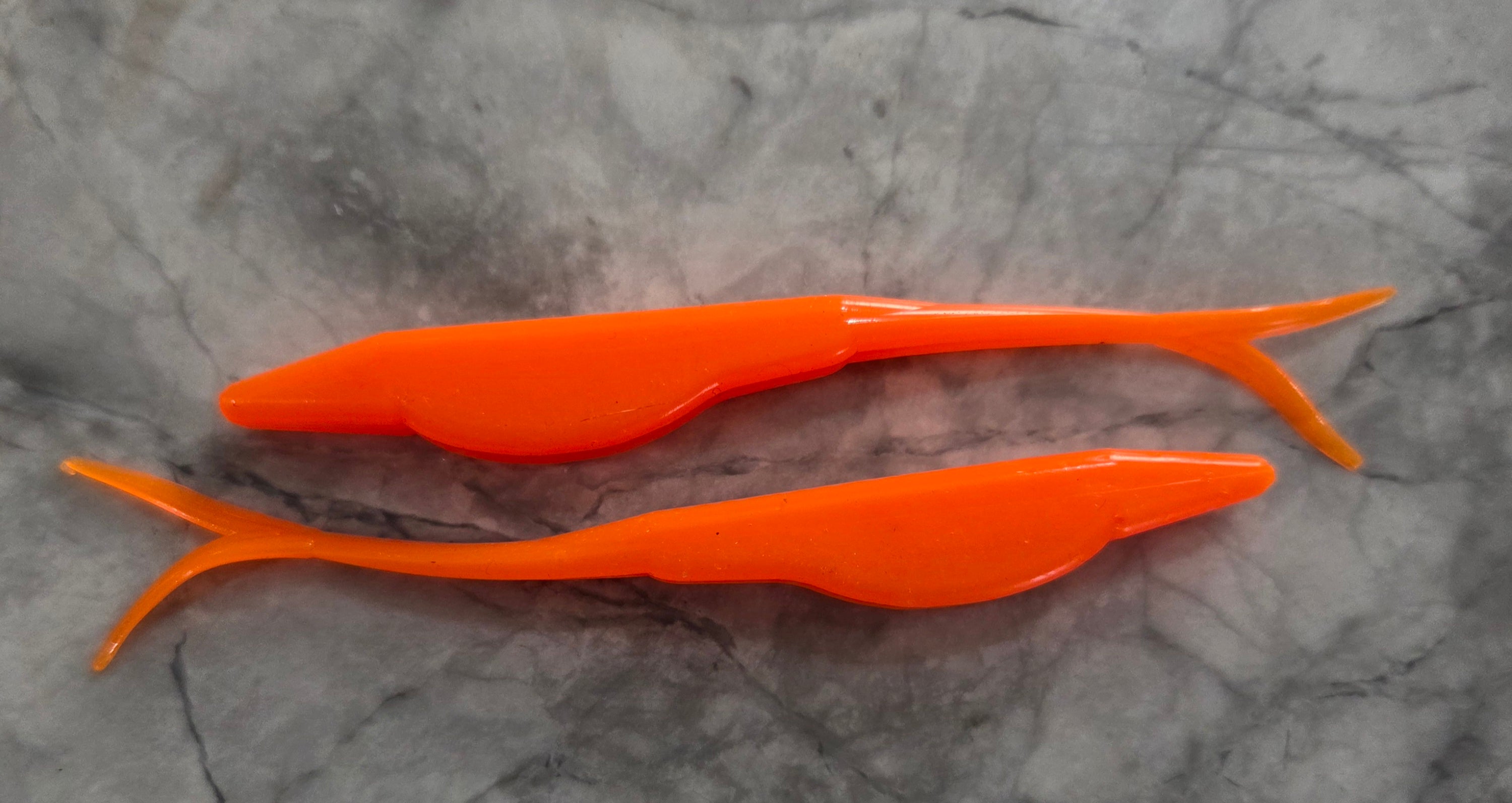 5" Fork tail fluke great action many colors inside