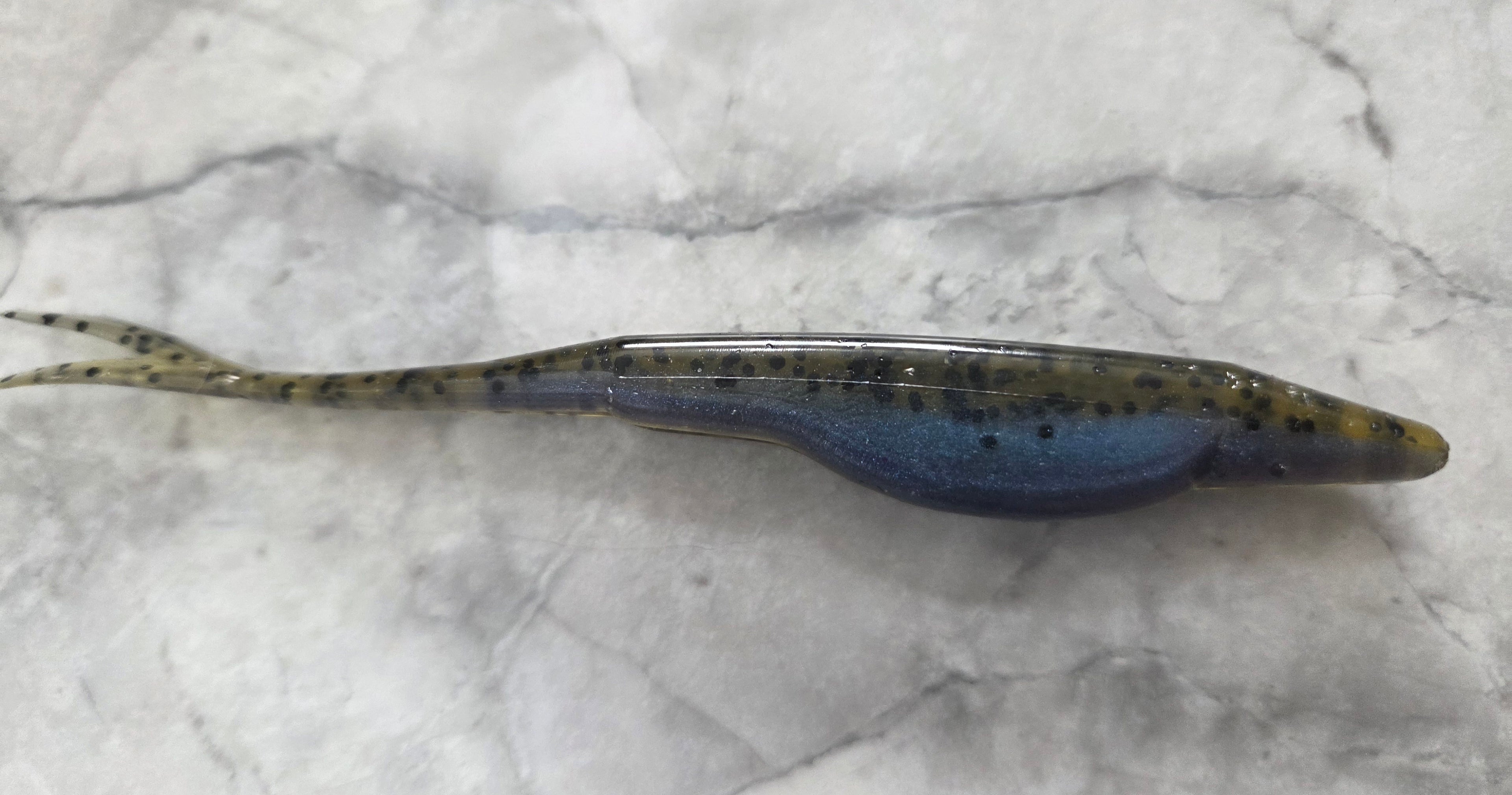 5" Fork tail fluke great action many colors inside