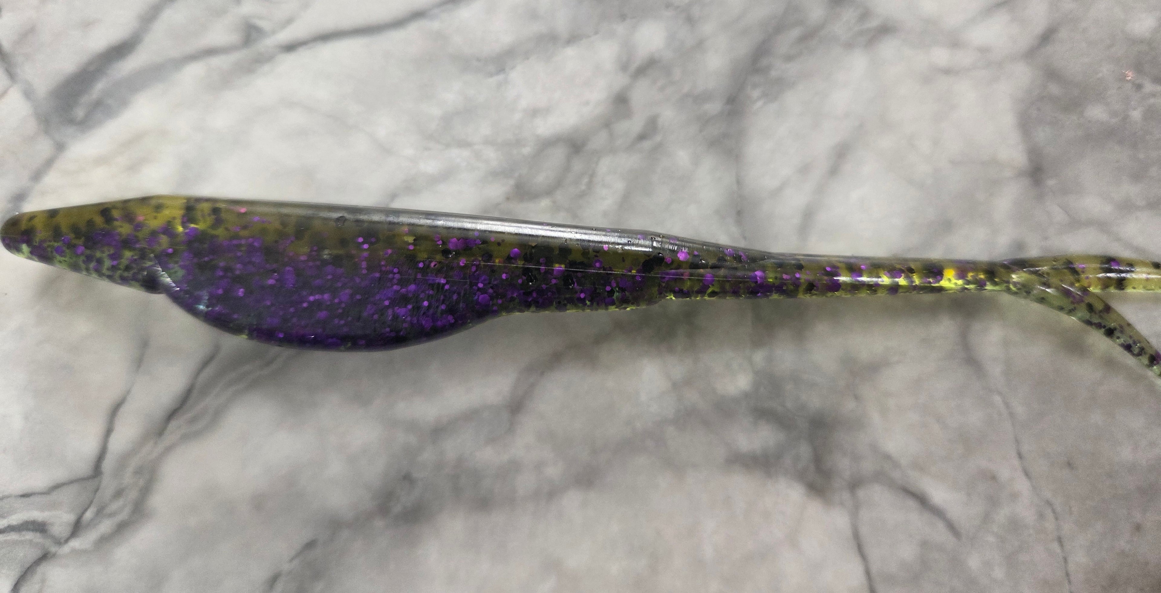 5" Fork tail fluke great action many colors inside