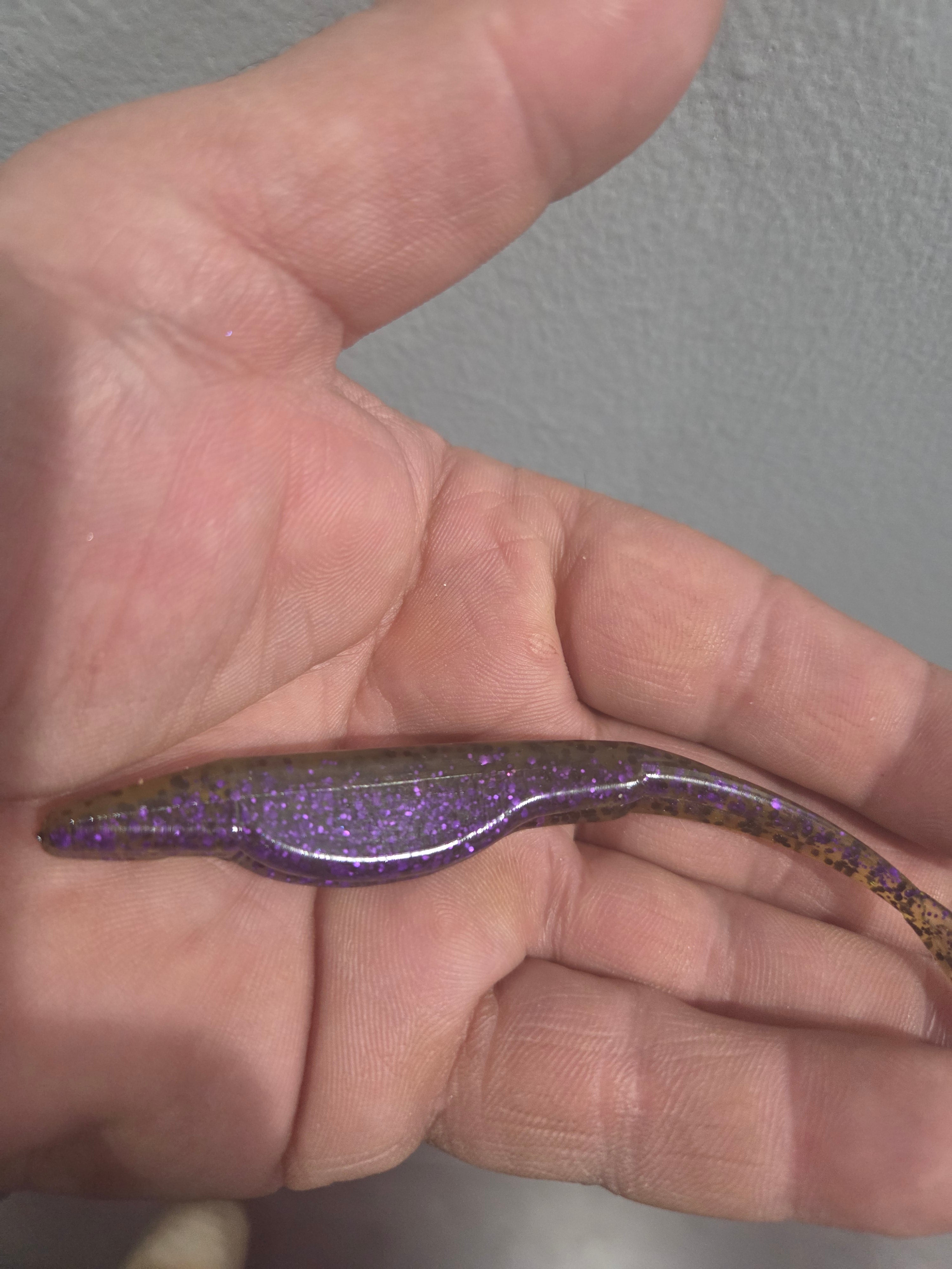 5" Fork tail fluke great action many colors inside