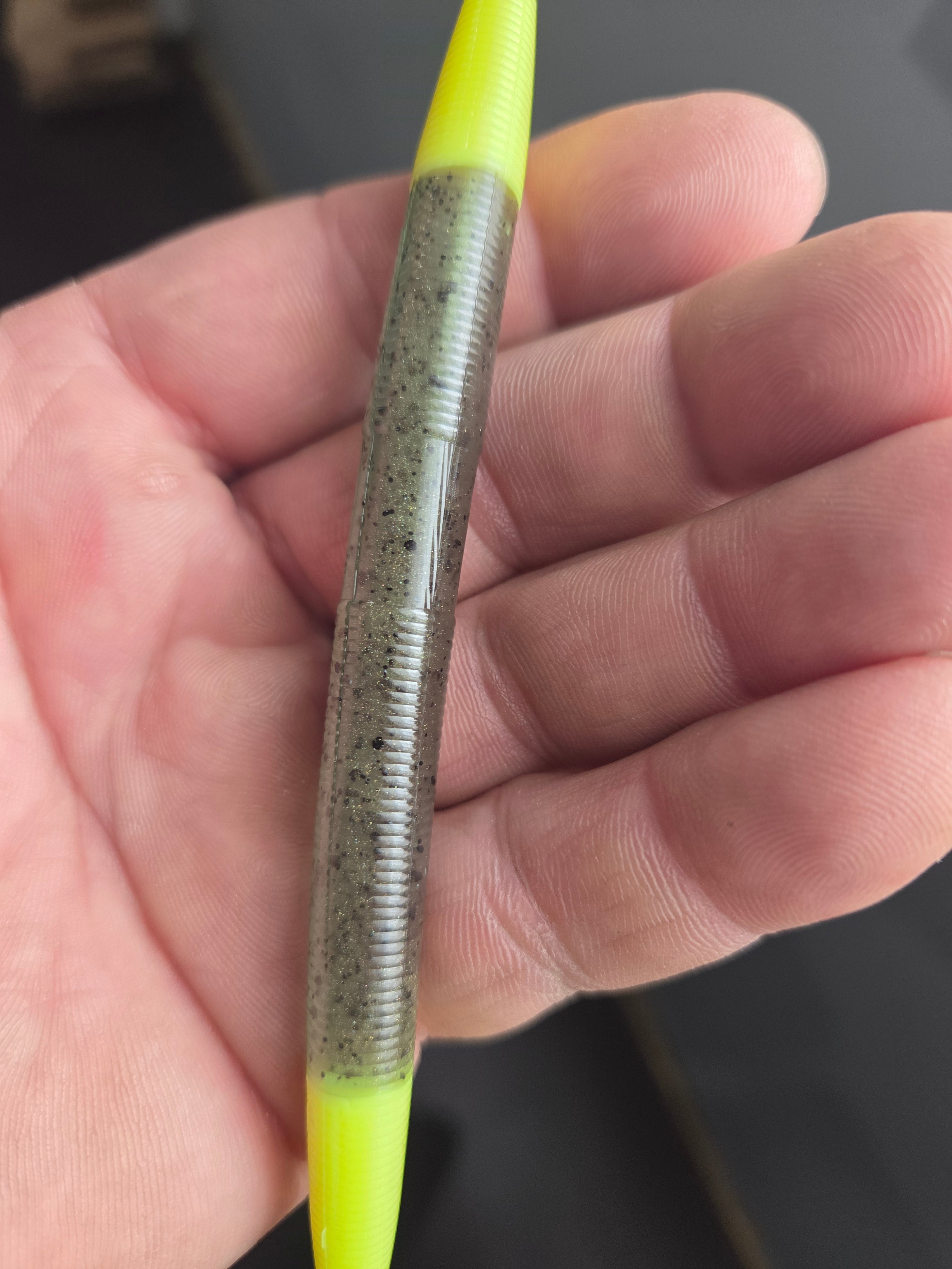 "THE DOUBLE SHOT" 5" Stickbait worm any color combo